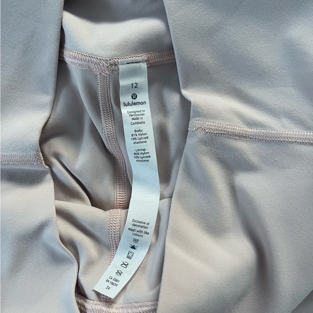 Lululemon Align Pant II 25” Feather Pink Size 12 - Picture 4 of 5
